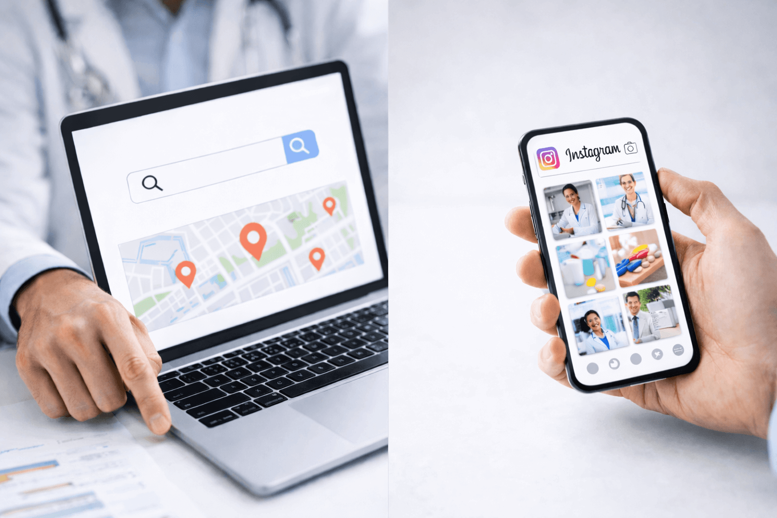 Google ou Instagram: qual canal traz mais pacientes para médicos? Entenda as diferenças e onde investir para ter mais resultado.